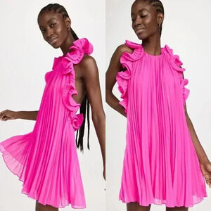 NWT - AMUR Lady’s Mimi Dress in Pink Hydrangeas Size 2